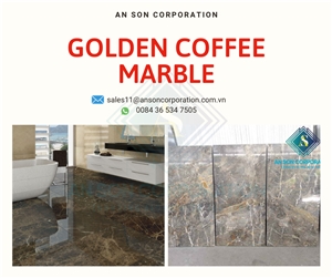Hot December Marble Tile - Golden Coffee Marble