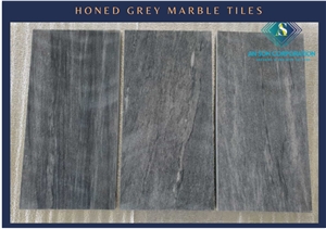 Hot Product Honed Grey Marble Tiles