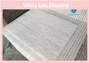 Hot Product Vietnam White Line Chiseled Wall Paneling