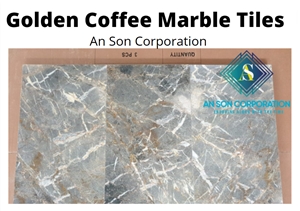 Hot Promotion Golden Coffee Marble Tiles