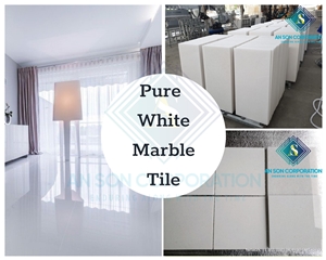 Hot Sale Hot Discount Pure White Marble Tile For Floor
