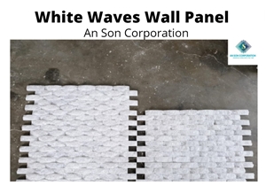 Hot Sale White Waves Wall Panel
