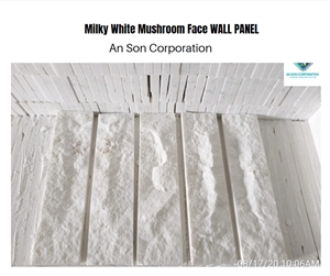 Milky White Mushroom Face Wall Cladding 