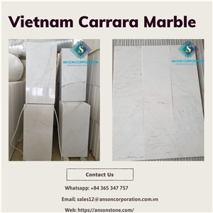 Vietnam Carrara Marble Tiles For Flooring & Wall Cladding 