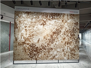 Brown Marble Tiles Large Format Background Wall Tiles