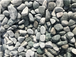 Green Tumbled Pebbles , River Pebbles Stone