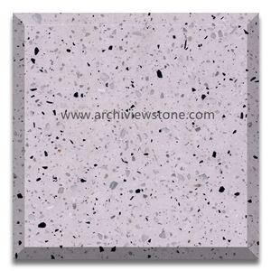 Classic Light Grey Cement Terrazzo Slab Tiles