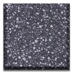 Dark Grey Terrazzo Slab Gray Cement Terrazzo Tiles