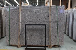 Gray Terrazzo Glass Cement Slabs