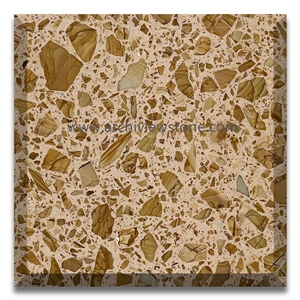 Yellow Terrazzo Cement Floor Slab Tiles