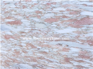 Pink Norwegian Breche Rose Marble Tiles For Bathroom