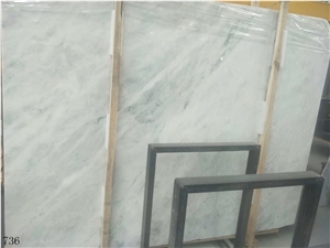 China Gentleman White Green Veins Marble Slab Wall Tile