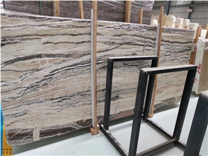 Zebra Onyx Wood Grain Jade Slab Tile In China Stone Market