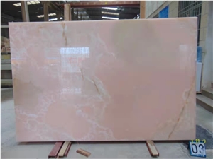 2021 Popular Pink Rosa Onyx Slab For Kitchen And Island