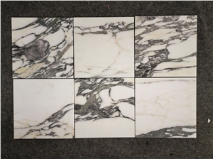 Arabescato Marble Black Vein White Marble 24X24 Tiles