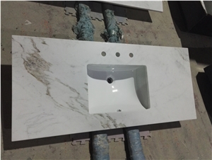 Chinese Hot Sale Natural Stone Marble Bathroom Vanity Tops