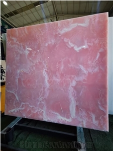 Pink Onyx For Bathroom Slab & Tiles