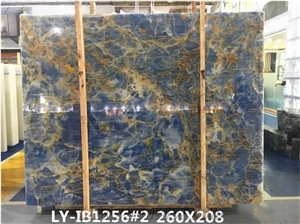 Polished Blue Onyx Slab For Wall Tile & Bathroom Tile