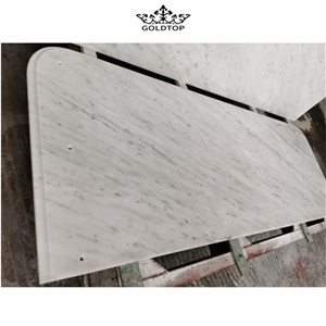 White Natural Carrara Marble Table Tops Houese Decor