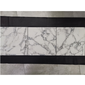 White Natural Marble Ash Vein House Cladding Wall Cover Tile