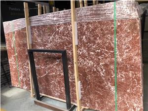 Rosso Francia Classico Marble Slabs, Red Marble Tiles