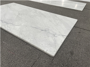 White Carrara Marble Composite Honeycomb Rectangle Table Top