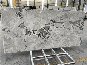 Bianco Picasso Marble Slab Wall Cladding Home Decor