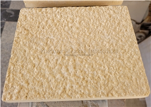 Yellow Limestone For Exterior Wall Cladding Bush Hammered