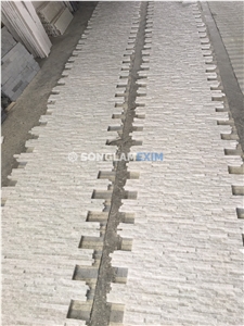 White Marble Glued Wall Cladding Panel Z Shape - 10 Lines