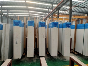 China Cheap Artificial Bianco White Marble Slabs