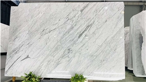 High Quality/Hot Bianco Carrara White Marble Polished Slabs