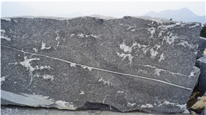 Snow Leopard Black Granite Polished Column With Quarry