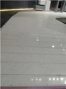 Recycle White Terrazzo Slab Tile Artificial Stone Outdoor