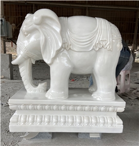 Guangxi White Elephant Animal Garden Sculpture