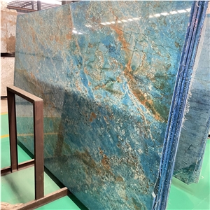 Blue Granite For Luxury Interior Wall Backlight Design