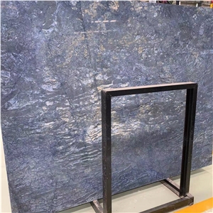 Customized Design Natural Stone Blue Granite Slabs