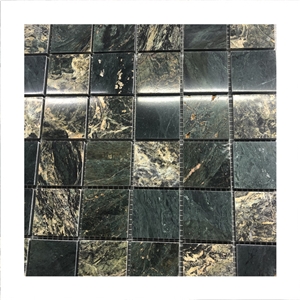 Dark Green Marble Mosaic Tiles For Swimming Pool