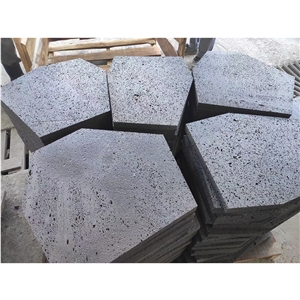 Handcut Poudre De Basalte Hexagon Stone Basalt