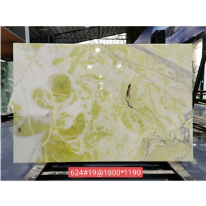Ookmatched Slab Green Book Match Marble