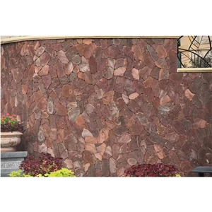 Random Size Natural Raw Industry Red Basalt Stone
