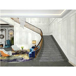 Staircase Design World Beautiful Natural Black Marble Stair