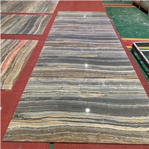 Translucent Light Brown Clear River Onyx Slab Floor Tile
