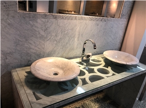 Natural Stone Vessel Bathroom Sinks For Sales