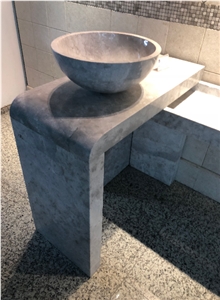 Uniqued Design Rectangular Stone Vessel Sinks