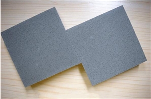 China Grey Engineered Corian Stone Slab Resistant To Stains
