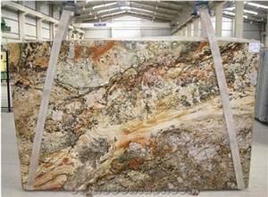 Caravaggio Granite Slab,Brazil Yellow Granite