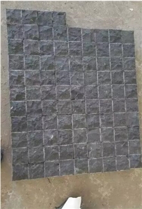 China Black Limestone Pavers Black Limestone Cube Stone