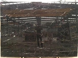 China Marquina Black Marble Slabs & Tiles