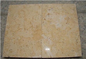 China Yellow Limestone Trumbled Tiles Jura Beige Limestone