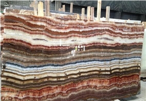 Colorful Onyx Slabs Wall Cladding Cut-To-Size For Floor